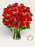 Red Rose Centerpiece - Premium Roses in Decorative Vase Nashville Area