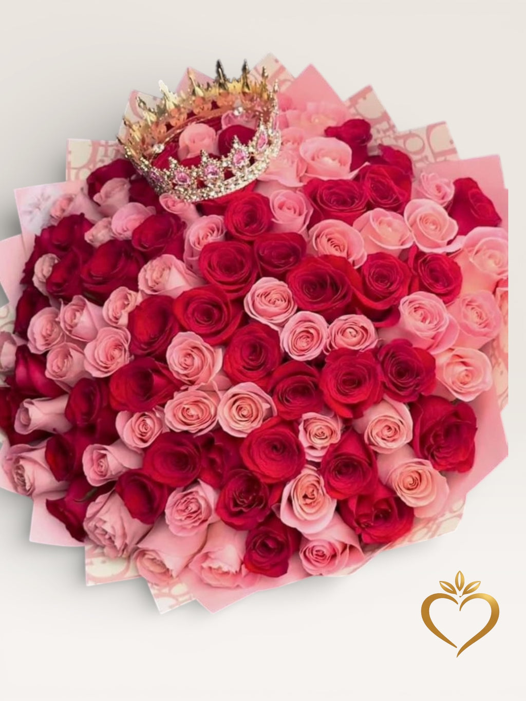 100 Premium Pink Rose Bouquet - Luxury Long Stem Roses Nashville Flower Delivery