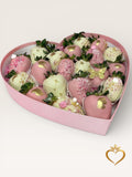 Chocolate Strawberries in Pink Box - Gourmet Gift Basket Nashville