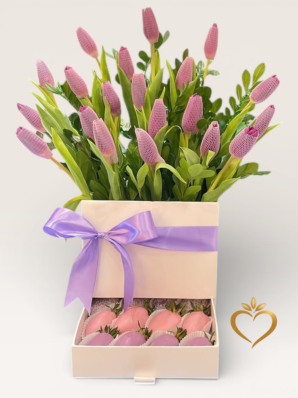 Flowers and Chocolate Gift Set - Luxury Drawer Box Nashville Delivery