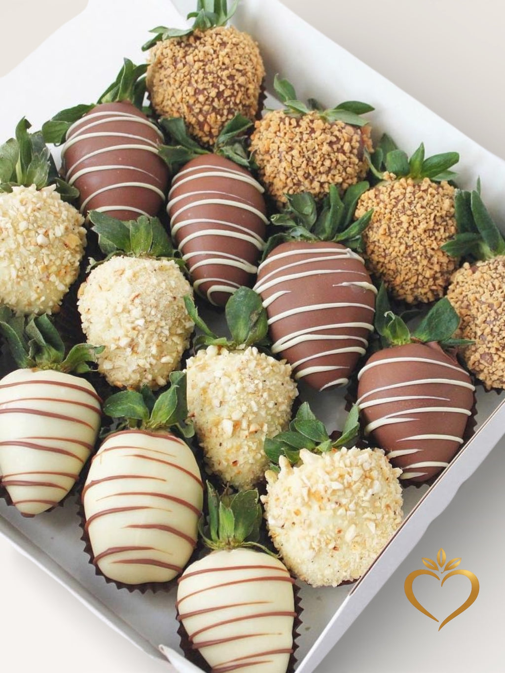 Deluxe Chocolate Strawberry Gift - Nuts & Berries Box Nashville Area