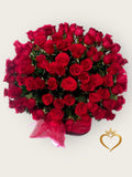 Premium Red Rose Bouquet - Luxury Long Stem Roses Same Day Delivery Nashville | Romantic Gift