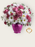 Pink Roses and White Daisies Bouquet - Cheerful Mixed Flowers Same Day Nashville Delivery