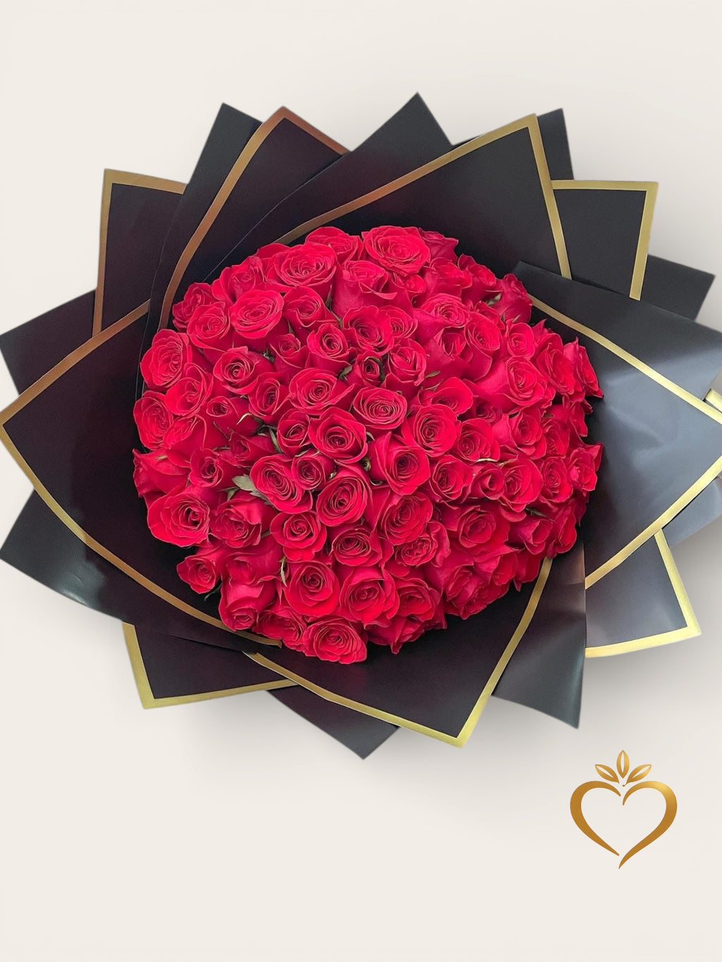 Premium Long Stem Red Roses - Luxury Rose Bouquet Same Day Delivery Nashville | 60-70 Roses