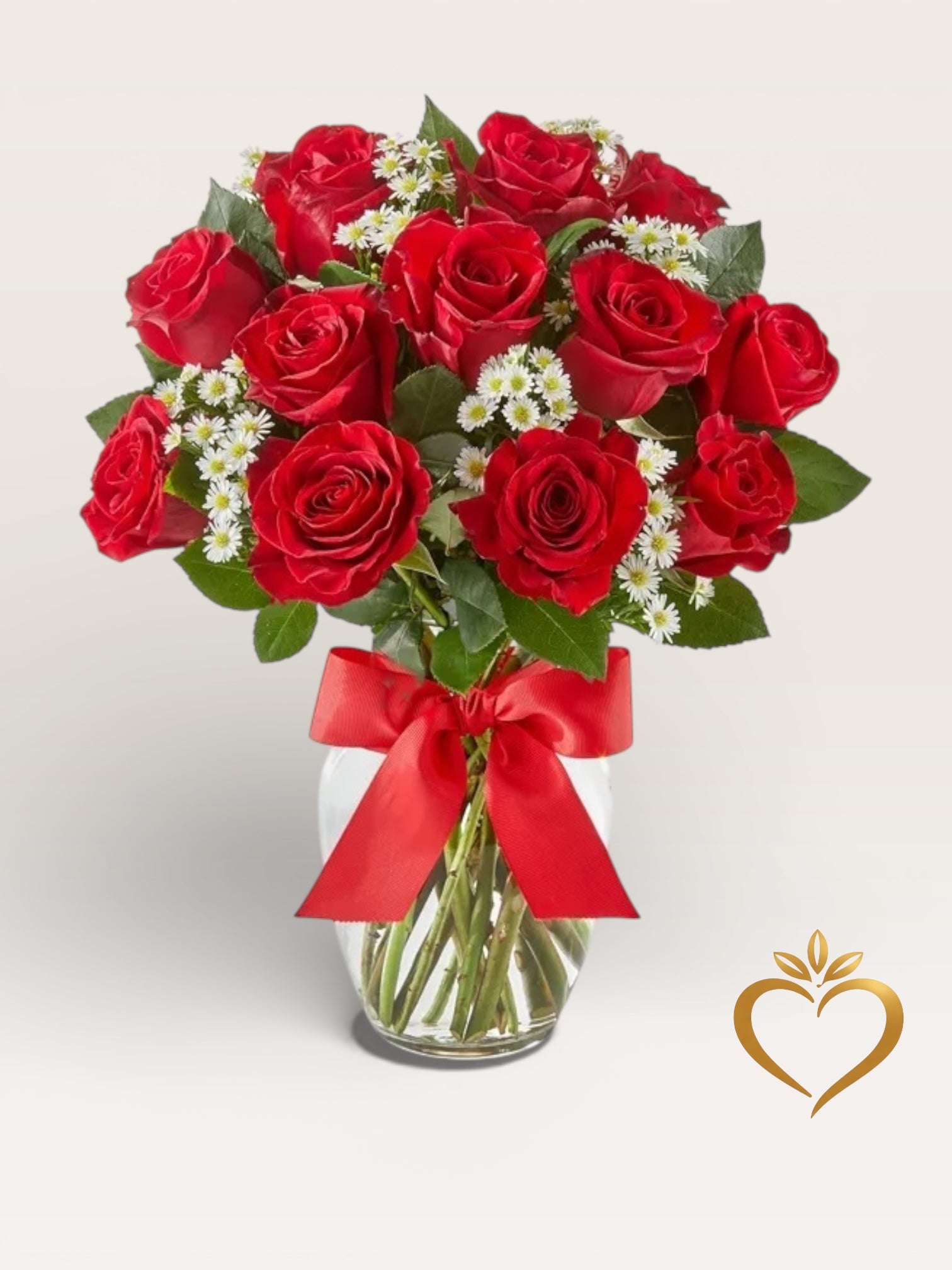 Premium Red Rose Bouquet - Rich Crimson Roses Same Day Delivery Nashville