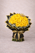Luxury Yellow Roses Bouquet with Crown – Spring Flower Day Special | Nashville Delivery