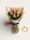 Pink Rose Bouquet - 12 Fresh Roses Same Day Delivery Nashville | Birthday Anniversary Gift