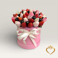 Chocolate Covered Strawberries - Pink Gift Box Nashville Chocolate Delivery