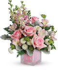 Flower - Pink Rose and Alstroemeria Bouquet - Delicate Flower Arrangement Same Day Nashville Delivery