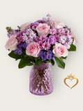 Pink and Lavender Flower Bouquet - Soft Pastel Arrangement Same Day Delivery Nashville