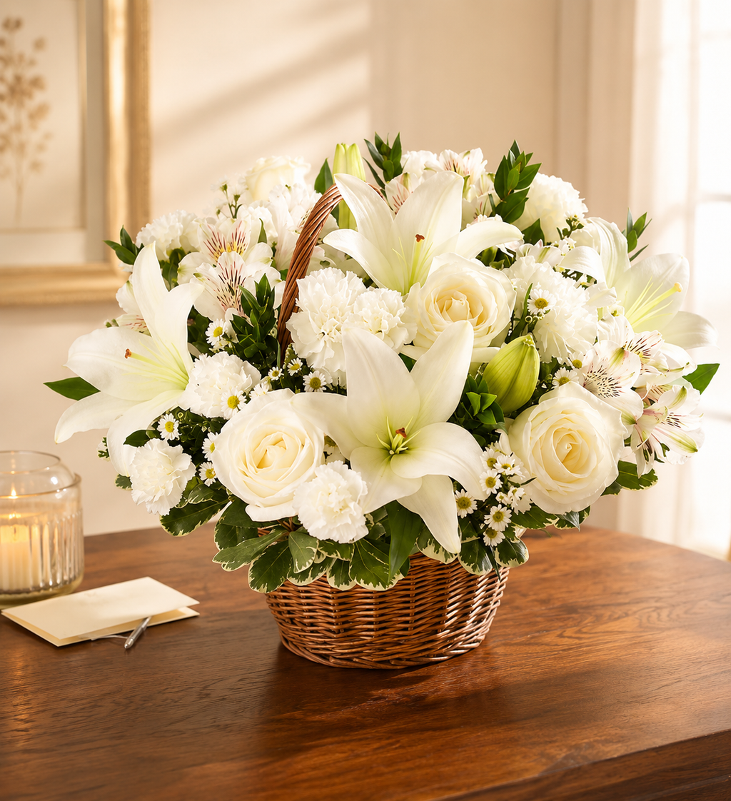 Peaceful Garden Sympathy Basket
