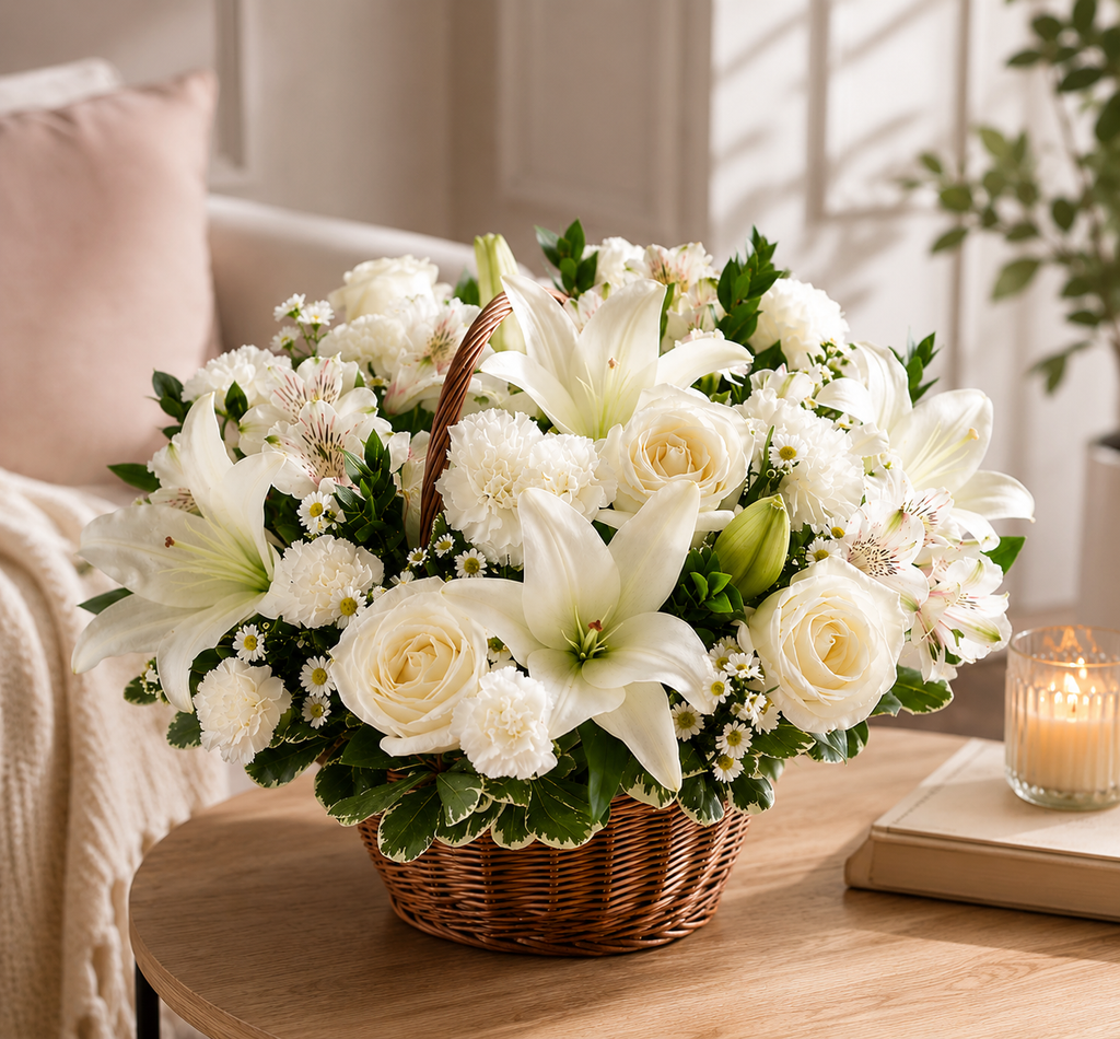 Peaceful Garden Sympathy Basket
