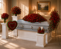 Red Rose Funeral Collection Package