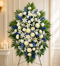 Blue & White Standing Sympathy Spray