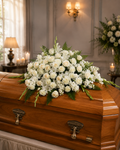 Silken Serenity Casket Spray