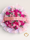 50 Pink Rose Bouquet - Premium Rose Flower Delivery Nashville TN
