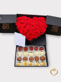 Deluxe Rose Box Arrangement - Premium Flowers in Luxury Box Nashville