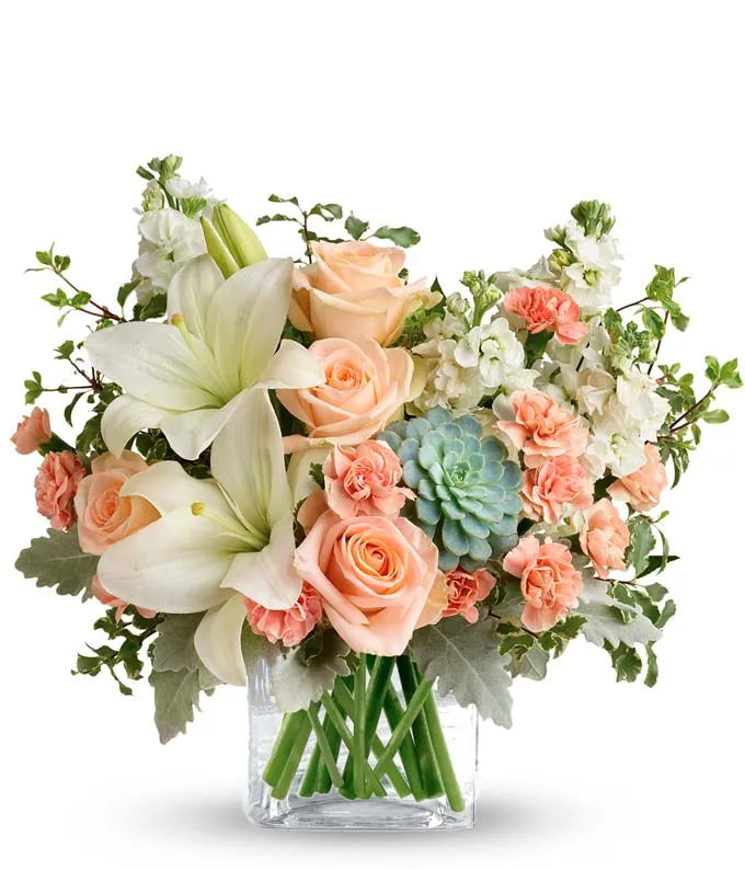 Southern Peach Bouquet -  Flowers Mother’s Day - Delivery Same Day Nashville