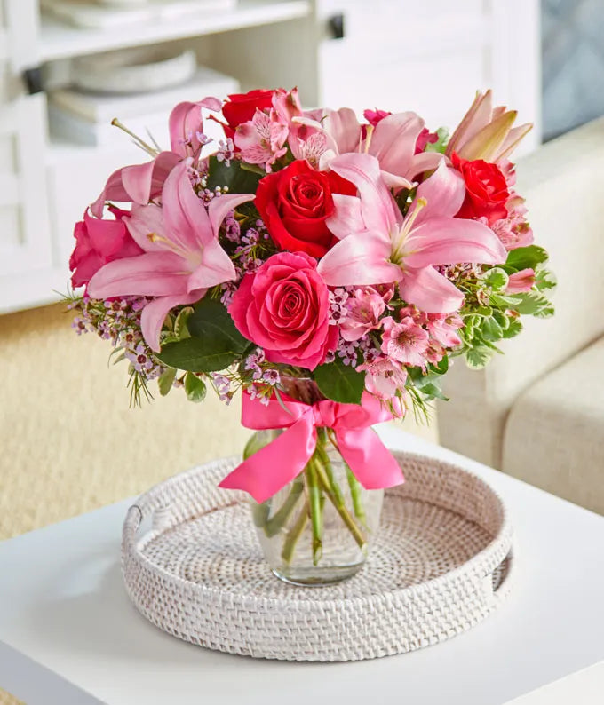 Rose & Lily Celebration - Flowers Mother’s Day - Delivery Same Day Nashville